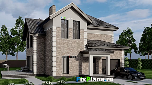 Двухэтажный дом F-7010