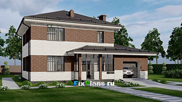 Двухэтажный дом F-3077